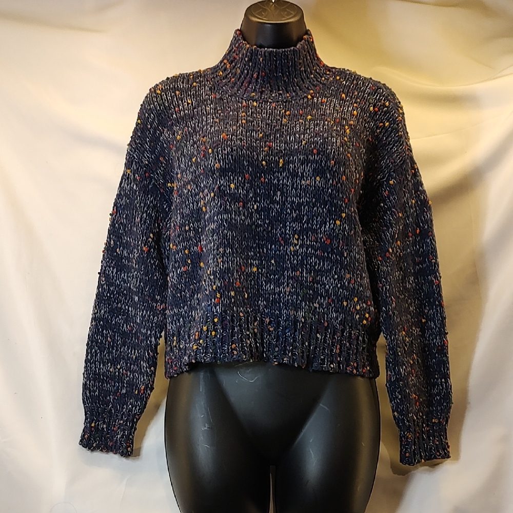 Alya Multicolor Speckled Turtleneck Sweater - Picture 1 of 7
